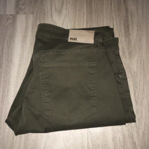 Paige Normandie Forest Green Pants sz 36
